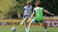Entrenamiento de la Selección Argentina en Ezeiza