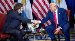 Javier Milei con Donald Trump.