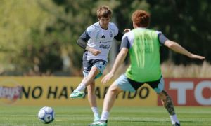 Entrenamiento de la Selección Argentina en Ezeiza