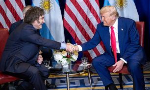 Javier Milei con Donald Trump.