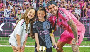 Rodrigo de Paul y sus hijos, Fran y Bautista