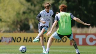 Entrenamiento de la Selección Argentina en Ezeiza