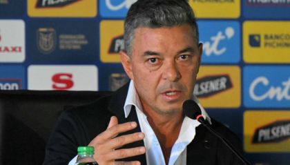 Marcelo Gallardo con la Selección de Ecuador