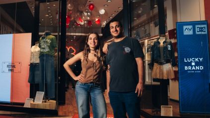 Laura y Julián Itzkovici, dueños de Lucky Brand en Argentina