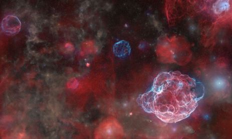 Los fantasmas de cinco supernovas