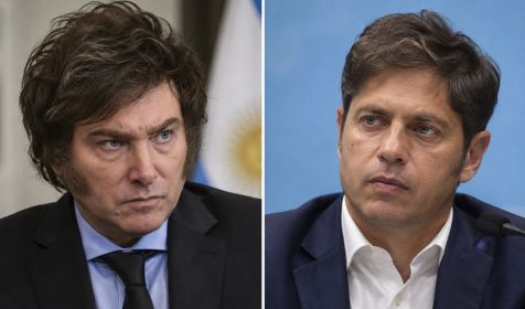 Javier Milei y Axel Kicillof