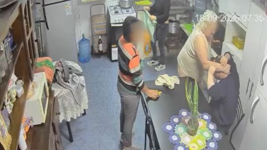 La situación de maltrato quedó registrada en las cámaras de seguridad de la vivienda.