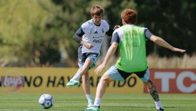 Entrenamiento de la Selección Argentina en Ezeiza