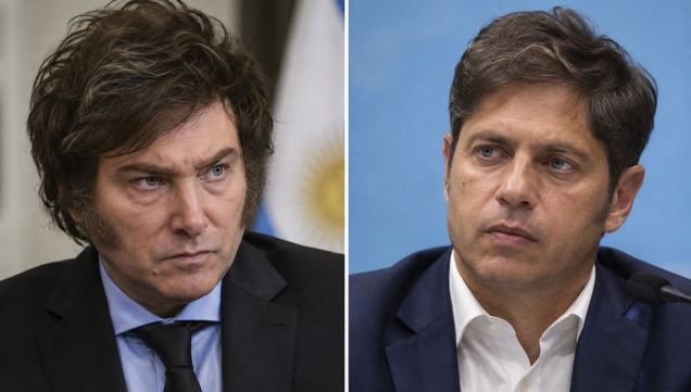 Javier Milei y Axel Kicillof