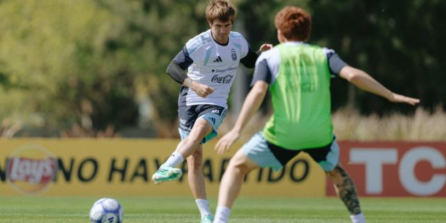 Entrenamiento de la Selección Argentina en Ezeiza