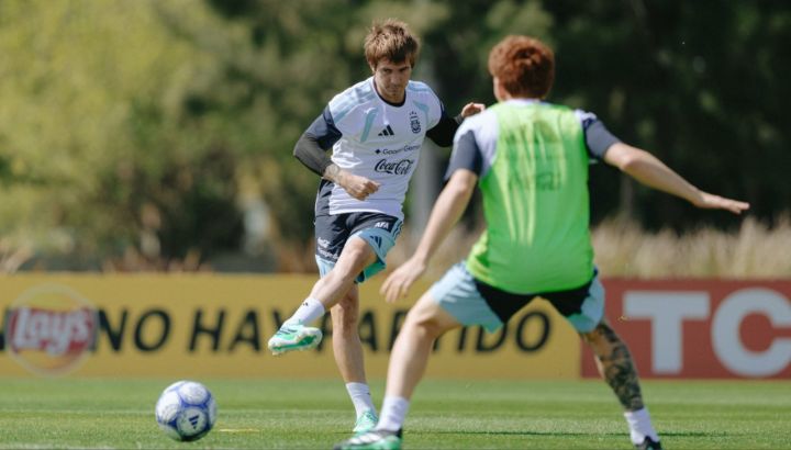 Entrenamiento de la Selección Argentina en Ezeiza