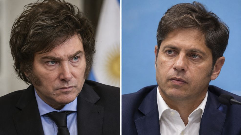 Javier Milei y Axel Kicillof