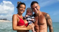Sol Pérez y Guido Mazzoni junto a su hijo Marco