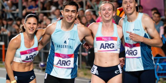 Oro para Argentina en el 4x400 relevo mixto de los Juegos Suramericanos