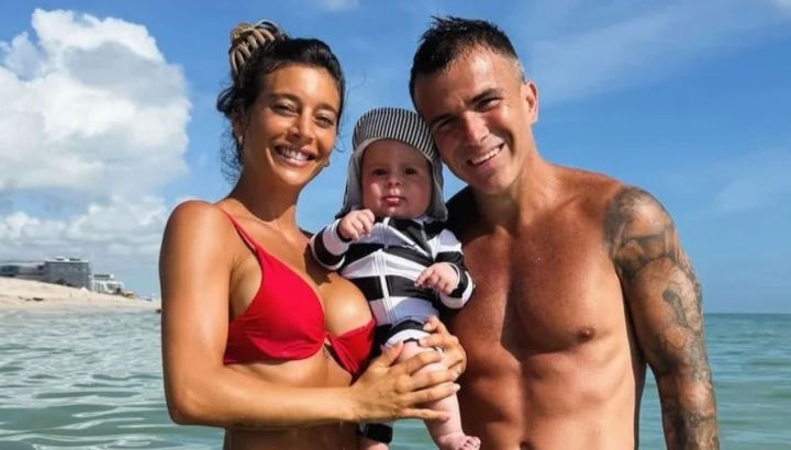 Así fueron las vacaciones de Marco, el hijo Sol Pérez y Guido Mazzoni