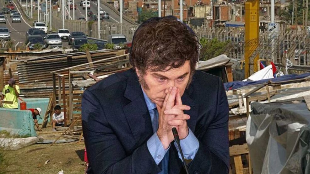 Javier Milei, ante el nuevo escenario social marcado por el aumento de la pobreza