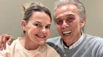 Jairo junto a Laura Bonfante durante el festejo por sus 77 años