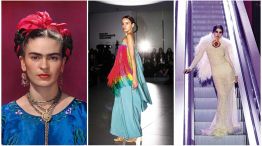 Apertura del desfile en homenaje a Frida Kahlo.