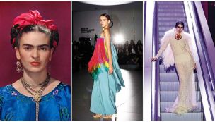 Apertura del desfile en homenaje a Frida Kahlo.
