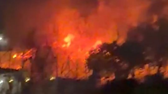 Incendio en Olivos