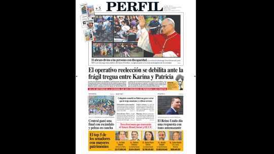 La tapa del Diario PERFIL del domingo 27 de septiembre de 2026