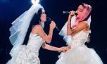 Lali, Tini y Marilina Bertoldi copiaron la escena de besos de Madonna y Britney Spears