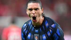 Darwin Núñez en Corea del Sur vs Uruguay en Seúl