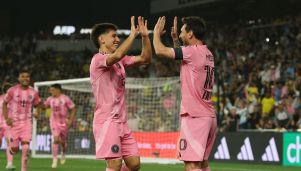Lionel Messi y Facundo Mura