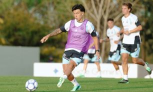 Selección Argentina en el predio de Ezeiza