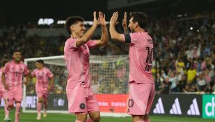 Lionel Messi y Facundo Mura
