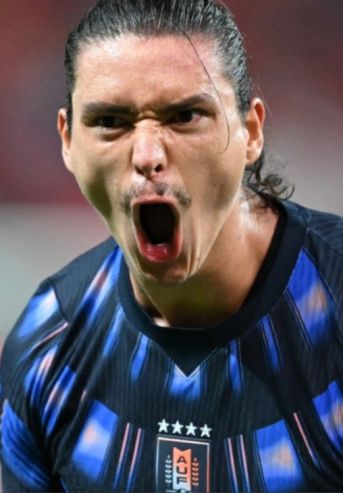 Darwin Núñez en Corea del Sur vs Uruguay en Seúl