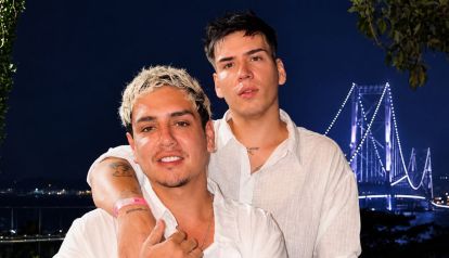 Kennys Palacios y su esposo