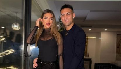 Lautaro Martínez y Agustina Gandolfo