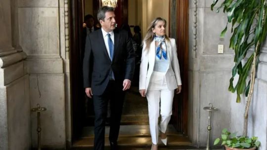 Sergio Massa y Malena Galmarini, durante una de sus apariciones públicas