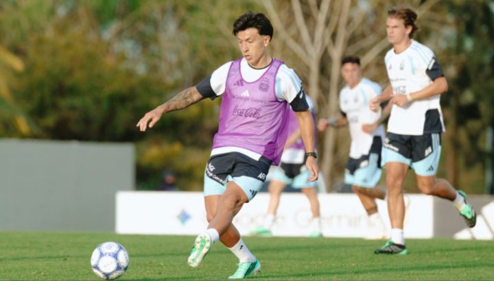 Selección Argentina en el predio de Ezeiza