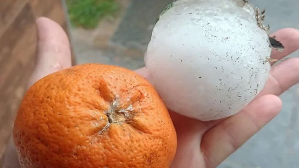 Tormenta con granizo en Córdoba