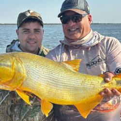 En Florencia, la pesca de dorados está atravesando un muy buen momento, mientras que durante los últimos días también se obtuvieron algunos surubíes de muy buen porte.