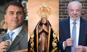 Flavio Bolsonaro, Nuestra Señora de Aparecida y Lula da Silva