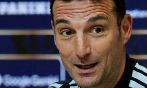 Lionel Scaloni en conferencia de prensa
