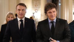 Javier Milei y Emmanuel Macron.
