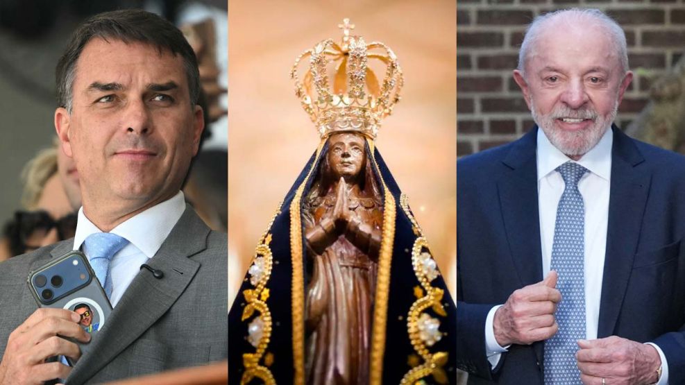 Flavio Bolsonaro, Nuestra Señora de Aparecida y Lula da Silva