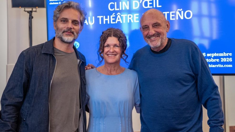 Gabriela Ricardes, Gabriel Goity y Joaquín Furriel 