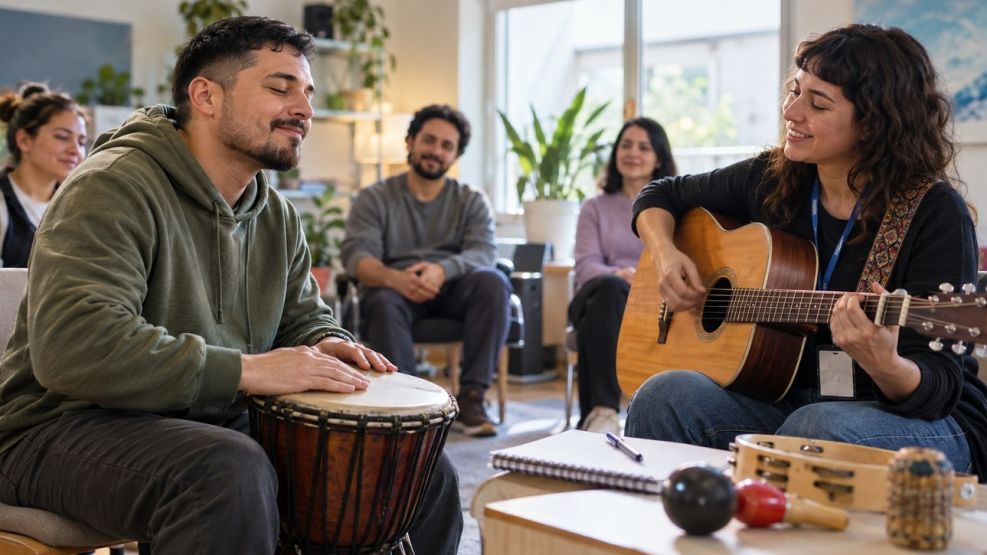 Musicoterapia para adicciones