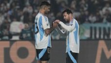 Lionel Messi y Cuti Romero 