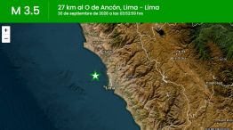 Sismo de magnitud 3.5 en Lima 