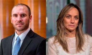 Martín Guzmán y Malena Galmarini