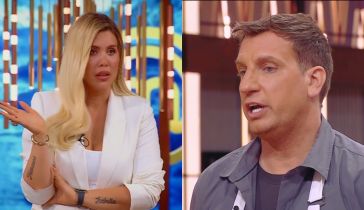 Wanda Nara y Maxi López en MasterChef Celebrity
