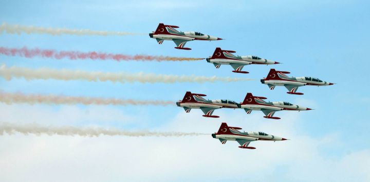 Aeronaves realizó una presentación durante el Espectáculo Aéreo de Sivrihisar 2026, en el distrito de Sivrihisar de Eskisehir, Turquía.