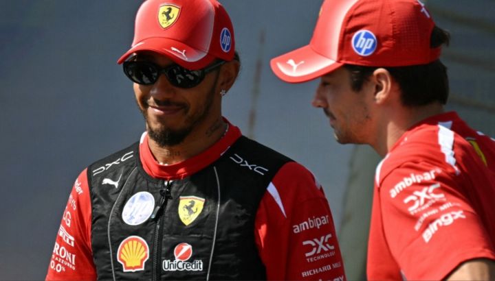 Lewis Hamilton y Charles Leclerc
