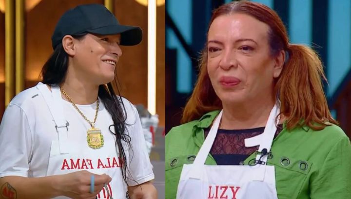 El divertido momento que protagonizaron Lizy Tagliani y Hernán de Mala Fama en MasterChef Celebrity